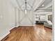 Open-concept living area with dining space and view of the kitchen at 6654 Maple Spring Ct, Denver, NC 28037