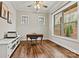 Bright office featuring hardwood floors, natural light, and modern decor at 6654 Maple Spring Ct, Denver, NC 28037