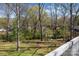 Lush backyard views from the rear deck at 9718 Barkridge Rd, Mint Hill, NC 28227