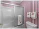 Bathroom with shower and decorative towels at 104 Chalfont Ct, Salisbury, NC 28147