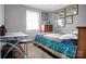 Cozy bedroom features a desk and colorful comforter, creating a welcoming and stylish space at 109 Connor Ct, Kings Mountain, NC 28086