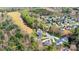 Aerial view of a residential area showcasing tree-lined streets and spacious homes surrounded by greenery at 112 Whitman Ct # 275, Taylorsville, NC 28681