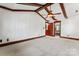 Bright bedroom with vaulted ceiling, ceiling fan, and access to ensuite bathroom at 1536 Bear Mountain Rd, Charlotte, NC 28214