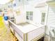 The backyard shows a small wooden deck perfect for entertaining at 162 Limerick Rd # C, Mooresville, NC 28115