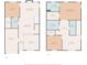 A layout of the first and second floors, showing room dimensions, including a living room, kitchen, and bedrooms at 162 Limerick Rd # C, Mooresville, NC 28115