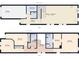 Detailed floor plan showing layout of bedrooms, bathrooms, kitchen, and garage at 2003 Ashley Rd # B, Charlotte, NC 28208