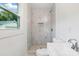 Bathroom featuring new tile shower, updated vanity, and fixtures at 2416 Wendy Ln # 13, Gastonia, NC 28052
