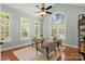 Well-lit home office with natural light, comfortable seating and ample space for remote work setup at 2840 Wheatfield Ct, Lincolnton, NC 28092