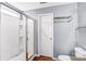 Clean bathroom with a sleek glass-enclosed shower and light-colored walls, creating a fresh and modern feel at 3010 Berry Creek Rd, Charlotte, NC 28214