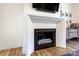 Stylish fireplace design with a sleek mantel and decorative accents, perfect for a modern living space at 317 Boyd Rd, Clover, SC 29710