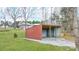 Well-maintained shed on a grassy property with gravel flooring and a sturdy metal roof at 317 Boyd Rd, Clover, SC 29710