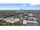 Expansive aerial shot showcases a vibrant cityscape with a blend of urban development and surrounding lush greenery at 3414 Chagall Ct, Charlotte, NC 28205