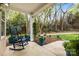 Inviting covered porch with rocking chair, lush plantings and attractive mulch bed at 3414 Chagall Ct, Charlotte, NC 28205