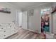 Bedroom with closet, dresser, and wood-look flooring offers ample storage and a cozy feel at 34958 Lowder Rd, New London, NC 28127