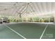 Spacious outdoor basketball court features a covered area and well-maintained green surface with clear white lines at 4004 Henshaw Rd # 448, Waxhaw, NC 28173