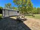 Spacious backyard with a shed, picnic table, firepit, and plenty of room to roam at 4285 Palmer Lloyd Rd, Lancaster, SC 29720