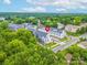 Great aerial view of the townhouse community and the adjacent community at 648 W End Dr, Charlotte, NC 28208