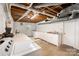 Unfinished basement features laundry, utility sink, and room for storage or future living space at 726 Grandview Ne Dr, Concord, NC 28025
