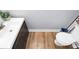 Compact bathroom features modern fixtures and a sleek design at 8301 Washington Blvd, Charlotte, NC 28262