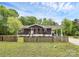 Charming single-story home with a fenced yard, mature trees, and a welcoming exterior at 8301 Washington Blvd, Charlotte, NC 28262