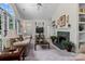 Spacious living area with vaulted ceiling, fireplace, and open floor plan at 11841 Mourning Dove Ln, Charlotte, NC 28269
