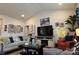Cozy living room with stylish furnishings, warm lighting, and decorative accents, perfect for relaxing and entertaining guests at 123 Grey Fox Ln, Mount Gilead, NC 27306