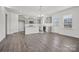 Open concept kitchen featuring modern finishes and stainless steel appliances and gorgeous vinyl flooring at 13737 Roderick Dr # 186, Huntersville, NC 28078