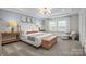 Serene main bedroom with a tray ceiling, neutral tones, and comfortable seating area at 13752 Roderick Dr # 175, Huntersville, NC 28078