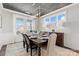 Bright dining room featuring elegant table setting, lighting and neutral decor at 2212 Indigo Branch Rd, Indian Land, SC 29707