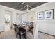 Dining room area with stylish table and neutral decor and open concept view at 2212 Indigo Branch Rd, Indian Land, SC 29707