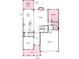 Layout of the first floor featuring kitchen, dining, gathering and bedroom at 2212 Indigo Branch Rd, Indian Land, SC 29707