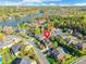 Aerial view of homes at 2610 McHanna Point close to Nivens Creek Landing and a nearby lake at 2610 Mchanna Pt, Fort Mill, SC 29708