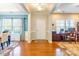 Spacious foyer with hardwood floors, offering views into the dining room and office at 2610 Mchanna Pt, Fort Mill, SC 29708