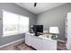 A home office featuring a sleek desk and large window, creating a productive workspace at 325 Crandon Rd, Mount Holly, NC 28120