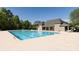 An expansive community pool features multiple lanes for swimming and ample deck space at 325 Crandon Rd, Mount Holly, NC 28120