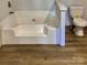Close-up of bathroom with bathtub and toilet at 3925 Taylorsville Hwy, Statesville, NC 28625