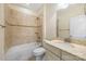 Cozy bathroom with neutral tile and shower-tub combination at 4006 Fall Oak Ter, Fort Mill, SC 29707
