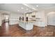Open kitchen featuring stainless steel appliances, plenty of cabinet space and large center island at 4006 Fall Oak Ter, Fort Mill, SC 29707
