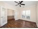 Well-lit home office featuring hardwood floors, French doors, and neutral paint at 4006 Fall Oak Ter, Fort Mill, SC 29707