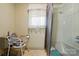 Practical bathroom with shower/tub combo and a toilet area at 422 Sherrill Farm Rd, Lincolnton, NC 28092