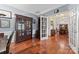 Elegant office space with hardwood flooring, sophisticated furniture and ample room for storage at 5225 Mcchesney Dr, Charlotte, NC 28269