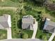 Aerial view of home featuring beautiful backyard, landscaping, and inviting outdoor spaces at 7138 Dove Field Ln, Indian Land, SC 29707