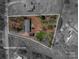Aerial view of property including home, buildings, and approximate lot lines at 980 Lakeland Ave, Lincolnton, NC 28092