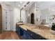 Luxurious bathroom with double sinks, granite countertops, and a walk-in shower for a spa-like experience at 1328 Astoria Pkwy, Catawba, NC 28609