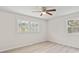 Bedroom with neutral walls, light laminate flooring, and a ceiling fan at 174 Maske Rd, Mount Gilead, NC 27306