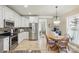 Well-equipped kitchen with stainless steel appliances and an adjacent breakfast nook at 307 Jaida Ln, Oakboro, NC 28129