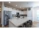 Gourmet kitchen with an island, stainless steel appliances, and ample counter space for cooking at 314 Flat Rock Dr, Denver, NC 28037