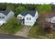 Aerial view of the home showcasing its lot size, landscaping, and neighborhood at 3254 Pikes Peak Dr, Gastonia, NC 28052
