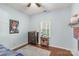 The bedroom features wood floors, a dresser, and a basketball poster at 3866 Bethany Nw Ct, Concord, NC 28027