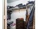 Walk-in closet with shelves, hanging clothes, storage bins, and other miscellaneous items at 413 Lexie Ln # 92, Rock Hill, SC 29732